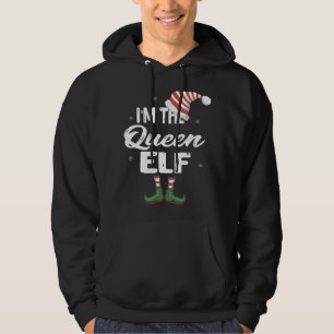 Veste À Capuche Je suis le Queen Elf Christmas Eve Xmas Elf Squad 
