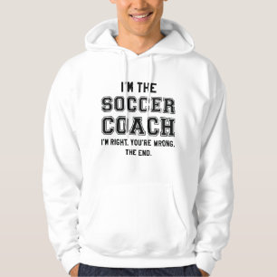 Veste À Capuche Je suis l'entraîneur de football