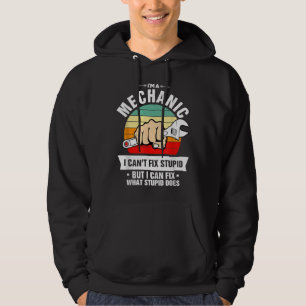 Veste À Capuche Je suis mécanicien, je ne peux pas réparer bête, j