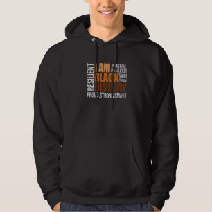 Veste À Capuche Je Suis Noire Femme Histoire Noire Africaine Fière