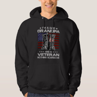 Veste À Capuche Je suis papa grand-père et un vétéran fier papa gr