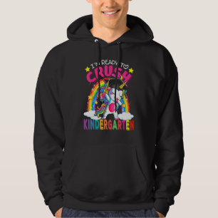 Veste À Capuche Je suis prêt à écraser la licorne de maternelle po