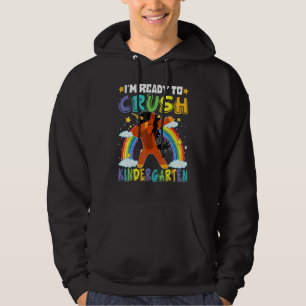 Veste À Capuche Je suis prêt à écraser la maternelle afro licorne