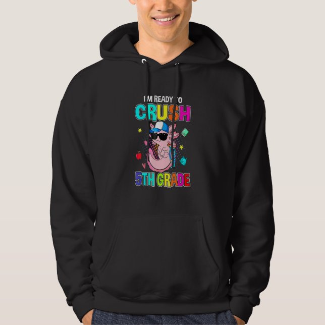 Veste À Capuche Je suis prêt à écraser le professeur d'axolotl de  (Devant)