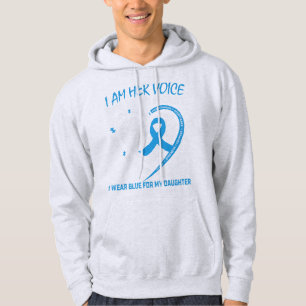 Veste À Capuche Je suis sa voix elle est mon coeur Sensibilisation