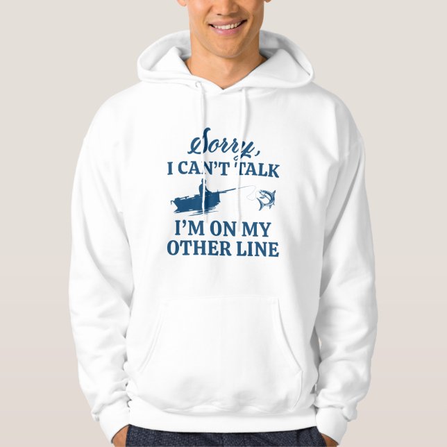 Veste À Capuche Je suis sur mon autre ligne (Devant)