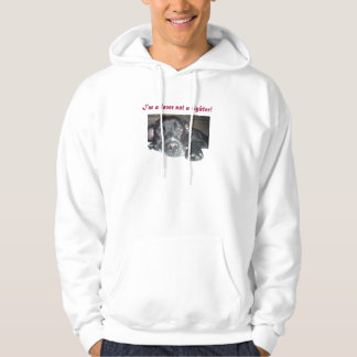 Veste À Capuche Je suis un amant pas un combattant ! chemise de