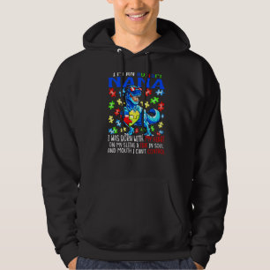 Veste À Capuche Je suis un autiste Nana Née Mon coeur Feu Mon âme