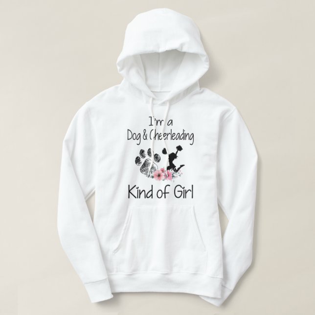 Veste À Capuche Je suis un Chien et un genre de fille qui encourag (Design devant)