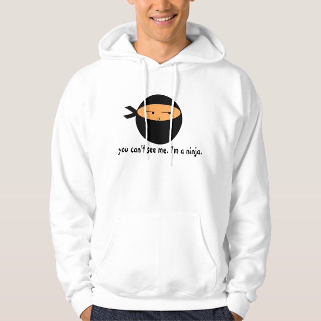 Veste À Capuche Je suis un Ninja (Devant)