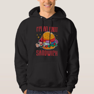 Veste À Capuche Je suis un sandwich Idiot sandwich de nourriture m