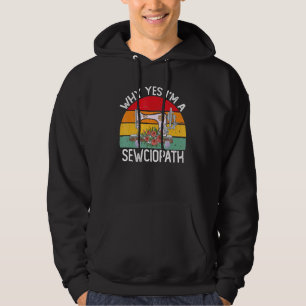 Veste À Capuche Je Suis Un Sewciopath À Coudre Machine Tricot Quil