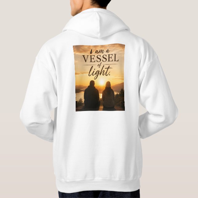 Veste À Capuche Je suis un Vase de Lumière (Dos)