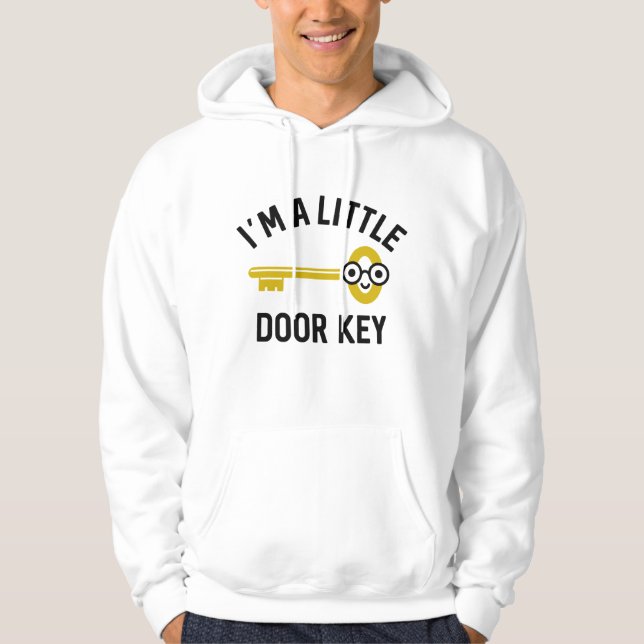 Veste À Capuche Je suis une petite clé de porte (Devant)