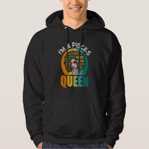 Veste À Capuche Je suis une reine poissons vintage melanine femmes