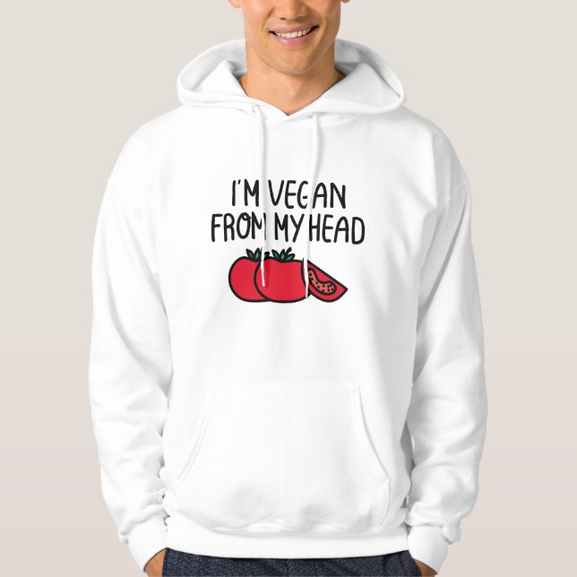 Veste À Capuche Je suis végan (Devant)