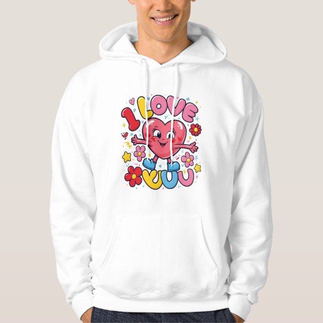 Veste À Capuche Je T'Aime (Devant)