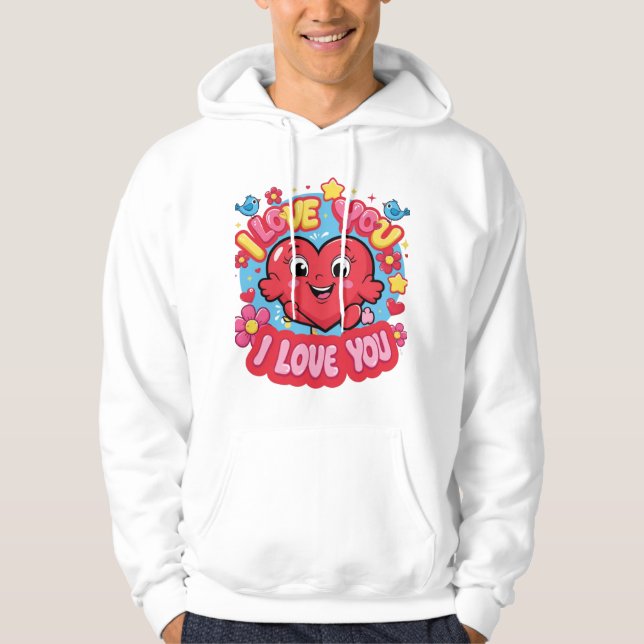 Veste À Capuche Je T'Aime (Devant)