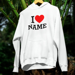 Veste À Capuche Je t'aime Nom