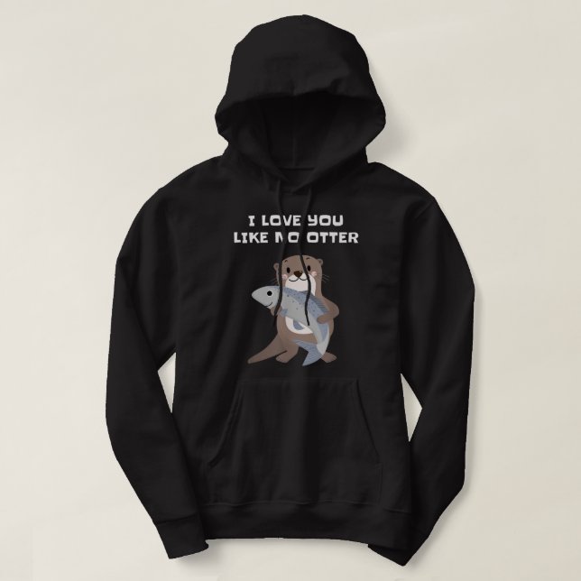 Veste À Capuche Je T'Aime Pas De Otter  (Design devant)