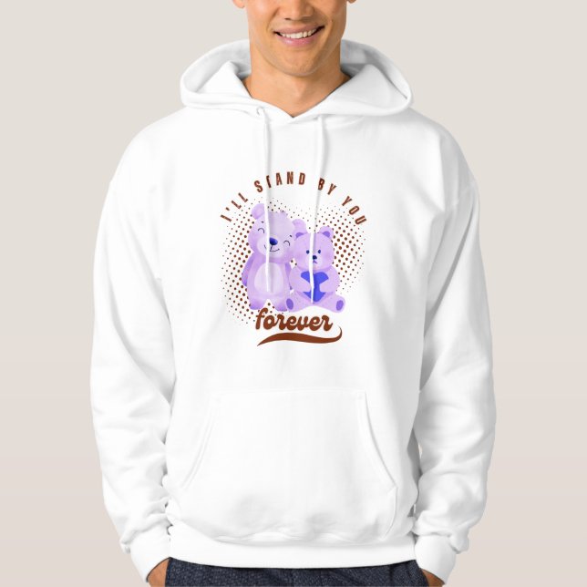 Veste À Capuche Je te suivrai pour toujours (Devant)