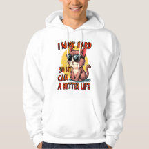 Je travaille dur pour que mon chat puisse avoir un