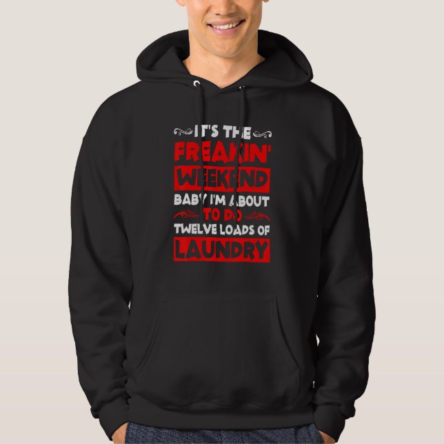 Veste À Capuche Je vais faire douze lessives - (Devant)