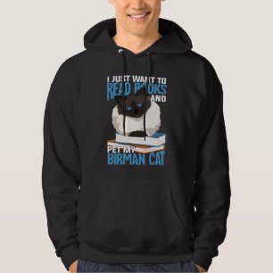 Veste À Capuche Je Veux Juste Lire Des Livres Et Pet Mon Chat Birm