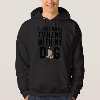 Veste À Capuche Je Veux Juste M'Accrocher Avec Mon Chien Saint Ber