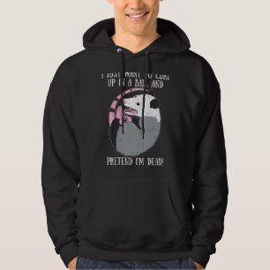 Veste À Capuche Je veux me boucler dans une boule et faire semblan