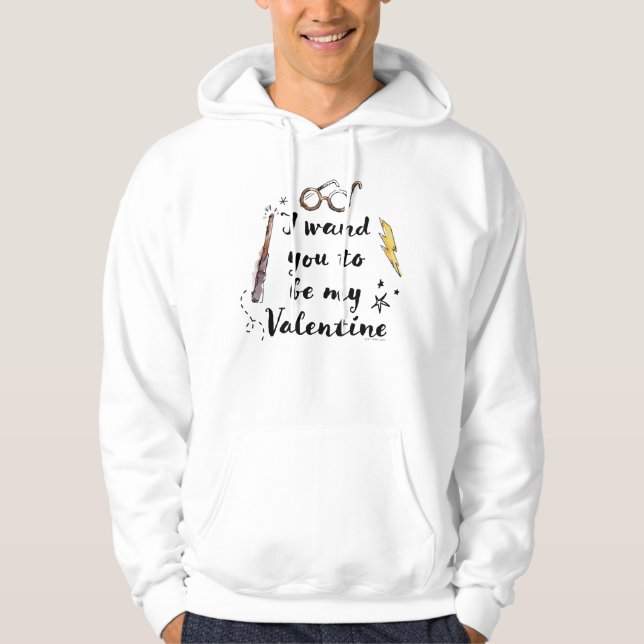 Veste À Capuche Je Veux que Tu Sois Ma Saint-Valentin (Devant)