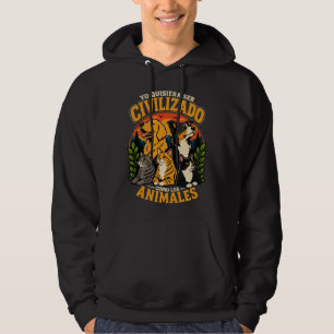 Veste À Capuche Je voudrais être civilisé 1