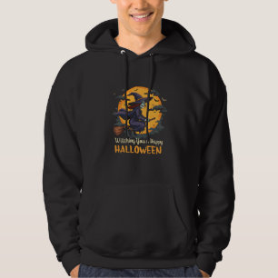 Veste À Capuche Je vous souhaite une joyeuse sorcière d'Halloween