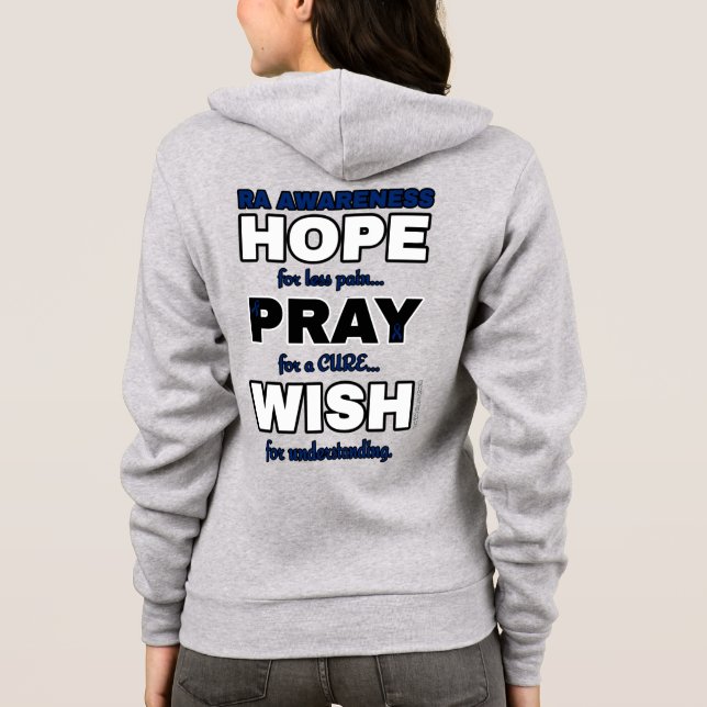 Veste À Capuche J'espère que je souhaite...RA (Dos)