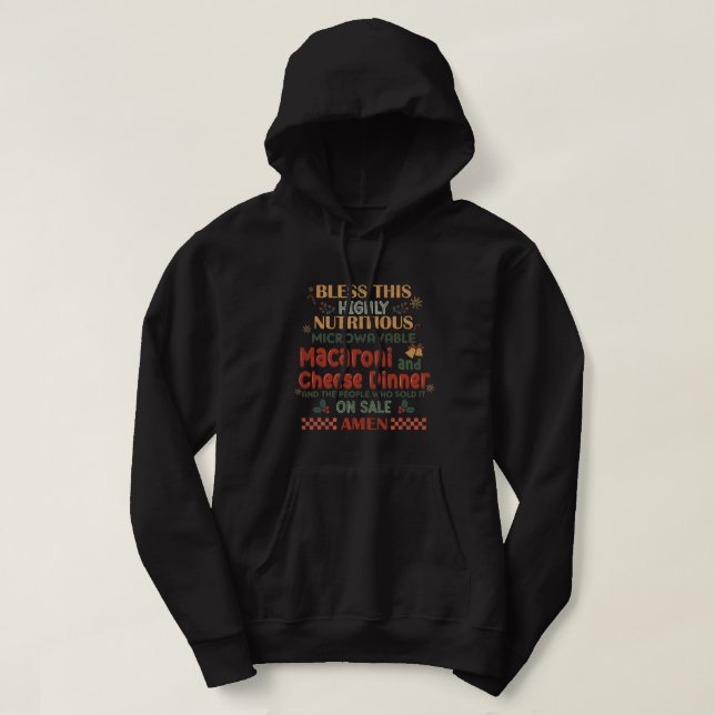 Veste À Capuche Jésus bénisse cette période de Noël hautement nutr (Design devant)