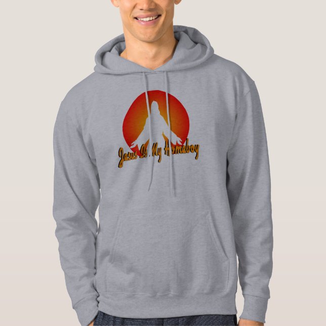 Veste À Capuche Jésus est mon chrétien de Homeboy (Devant)