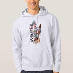 Veste À Capuche Jésus Est Mon Sauveur Chevaux Sont Ma Thérapie Drô