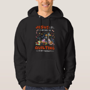 Veste À Capuche Jésus Est Mon Sauveur La Caillette Est Ma Thérapie