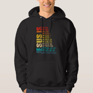 Veste À Capuche Jésus Est Mon Tout Mon Dieu Mon Seigneur Ma Sa