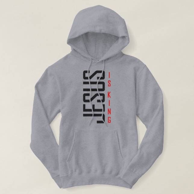 Veste À Capuche Jésus est Roi (Design devant)