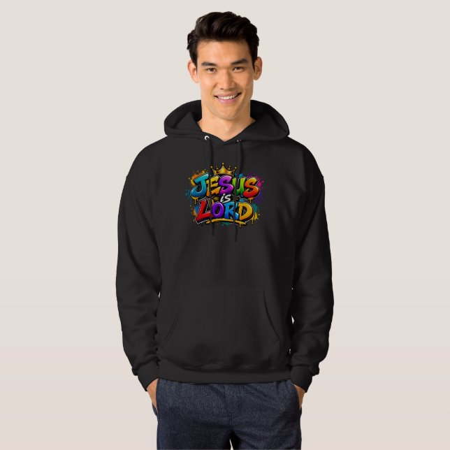 Veste À Capuche Jésus est Seigneur (Devant entier)