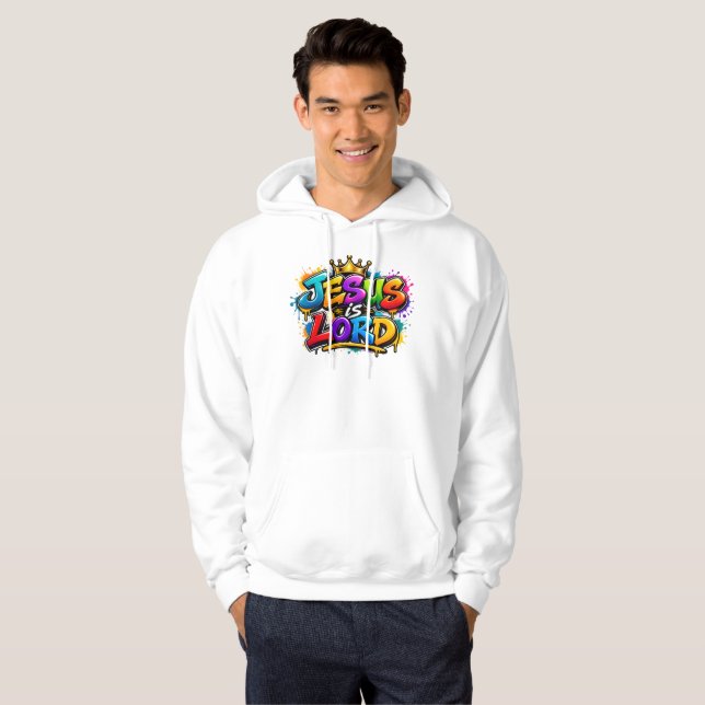Veste À Capuche Jésus est Seigneur (Devant entier)