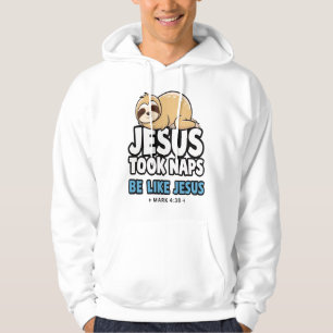 Veste À Capuche Jésus faisait la sieste, paresseux drôle