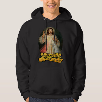 Veste À Capuche Jésus J'Ai Confiance En Toi Catholique