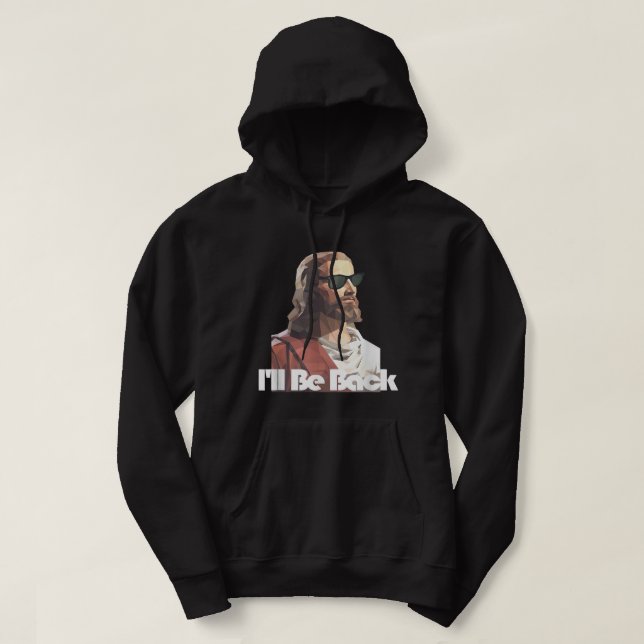 Veste À Capuche Jésus Me Nourrit Juste Un Cuisinier Qui Prête Ma M (Design devant)