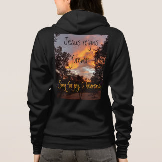 Veste À Capuche Jésus règne pour toujours