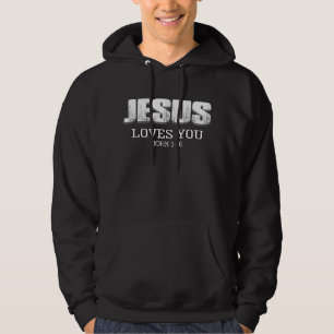 Veste À Capuche Jésus Vous Aime Bible Motivationnelle