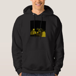 Veste À Capuche Jet Black et Gold Vector Art Design graphique