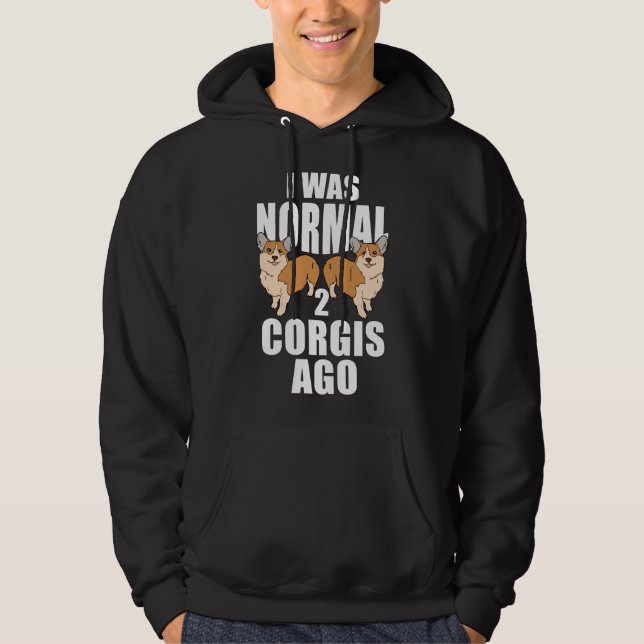 Veste À Capuche J'Étais Normal Il Y A Deux Corgis (Devant)