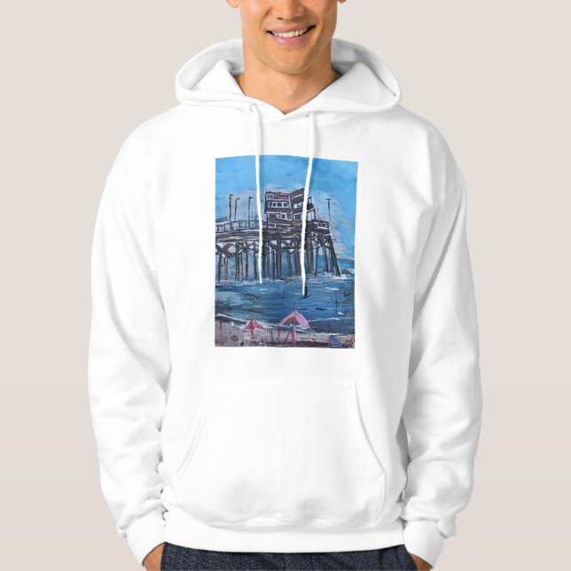 VESTE À CAPUCHE JETÉE DE NEWPORT BEACH (Devant)